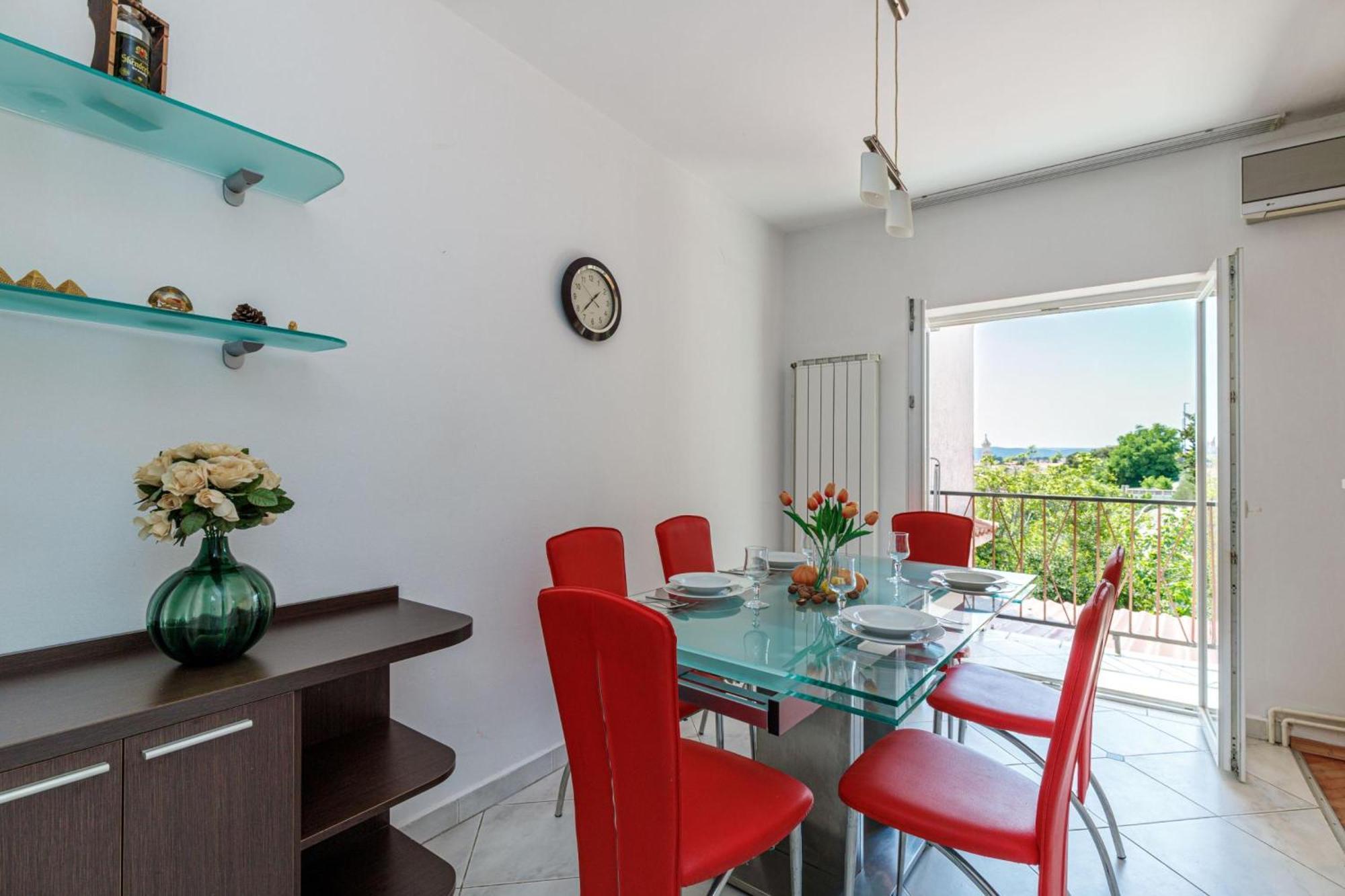 Seaview Apartment Tina Krk Island - Happy Rentals คิร์ก ภายนอก รูปภาพ